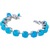 Large Round Bracelet in "Blue Quartz" *Custom*