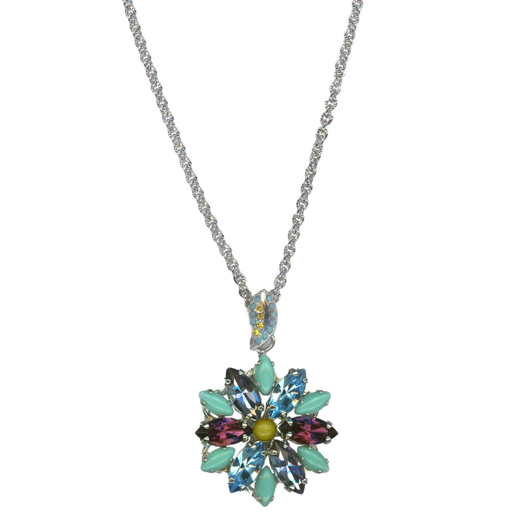 Extra Luxurious Marquise Cluster Pendant in "Vineyard Veranda" *Custom*