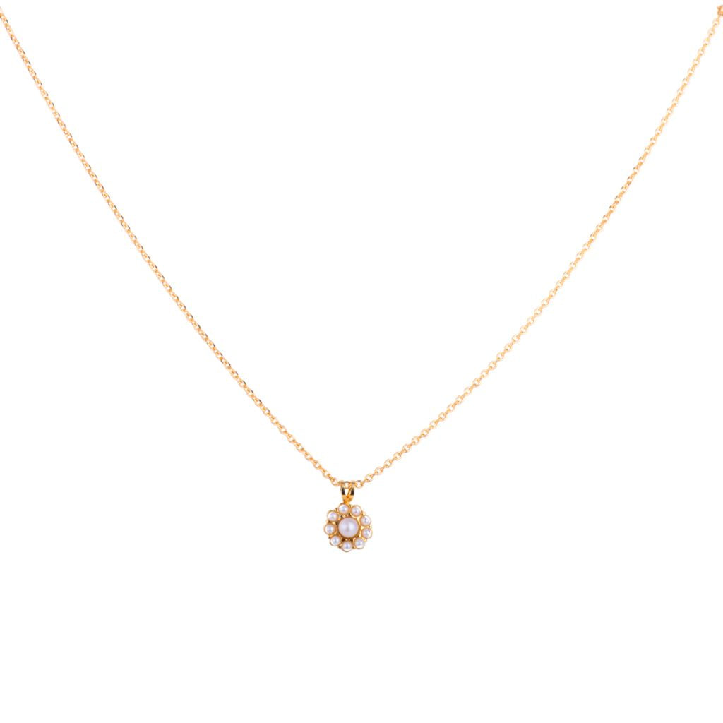Medium Flower Pendant in "Pearl" *Custom*
