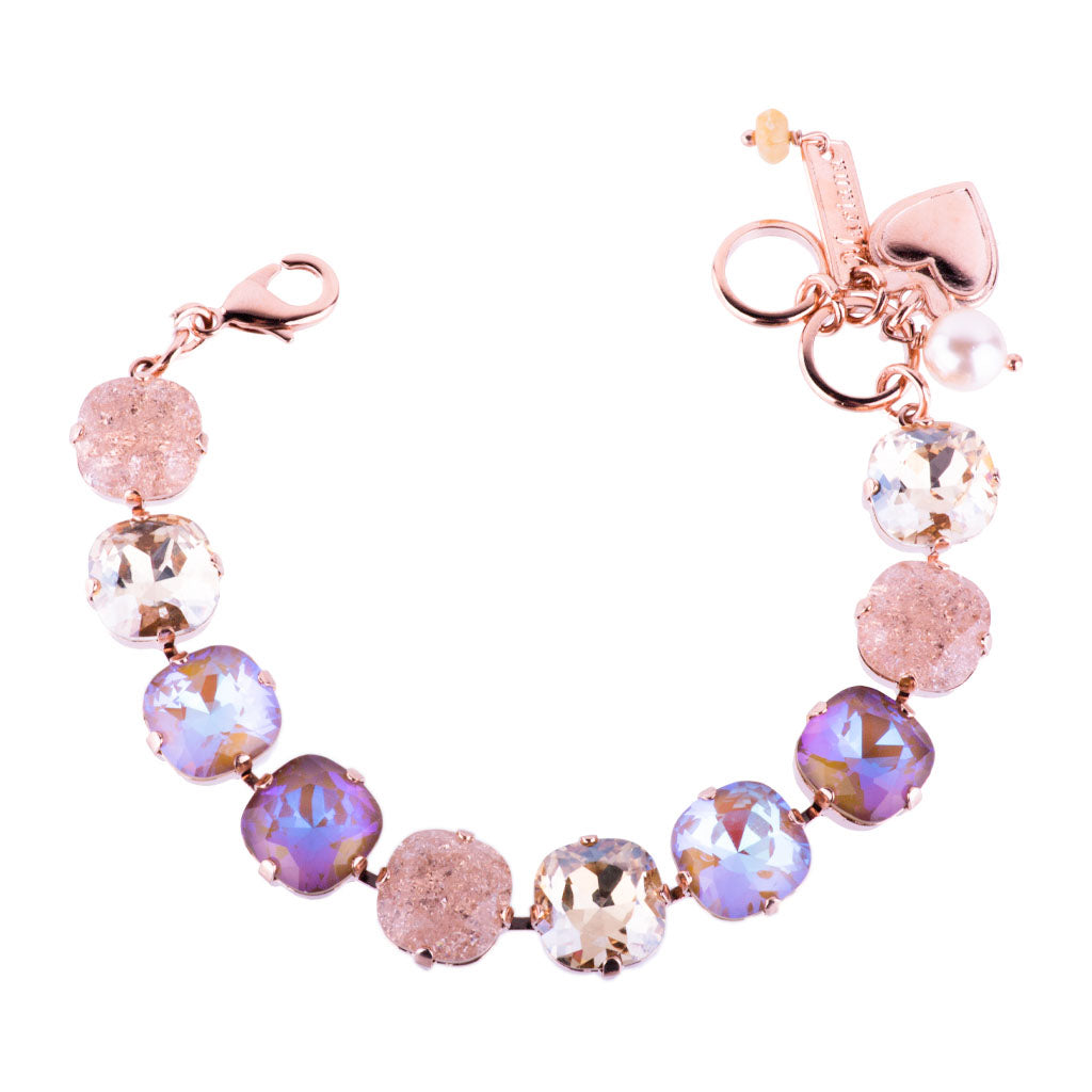 Cushion Cut Bracelet in "Desert Rose" *Custom*