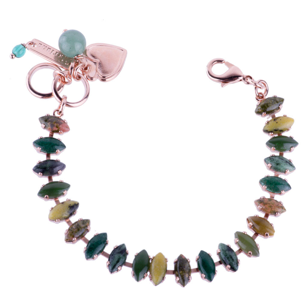 Petite Marquise Bracelet in "Deep Forest" *Custom*