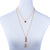 Medium Three Stone Pendant with Tassel in "Sunstone" *Custom*