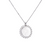 Filigree Star of David Pendant in "White Shell- Rhodium