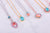Open Oval Pendant with Dangle Briolette in "Coral Cove" *Custom*