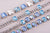 Medium Two-Stone Square Earrings- "Bay Blue" *Custom*