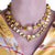 Large Square Cluster Necklace in "Fields of Gold" *Custom*