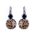 Large Double Stone Leverback Earrings in "Nightfall" *Custom*