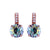 Large Embellished Leverback Earrings in "Dawn" *Custom*