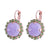 Cushion Cut Cluster Leverback Earrings in "Bloom" *Custom*