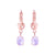 Petite Oval Leaf Leverback Earrings in "Bloom" *Custom*