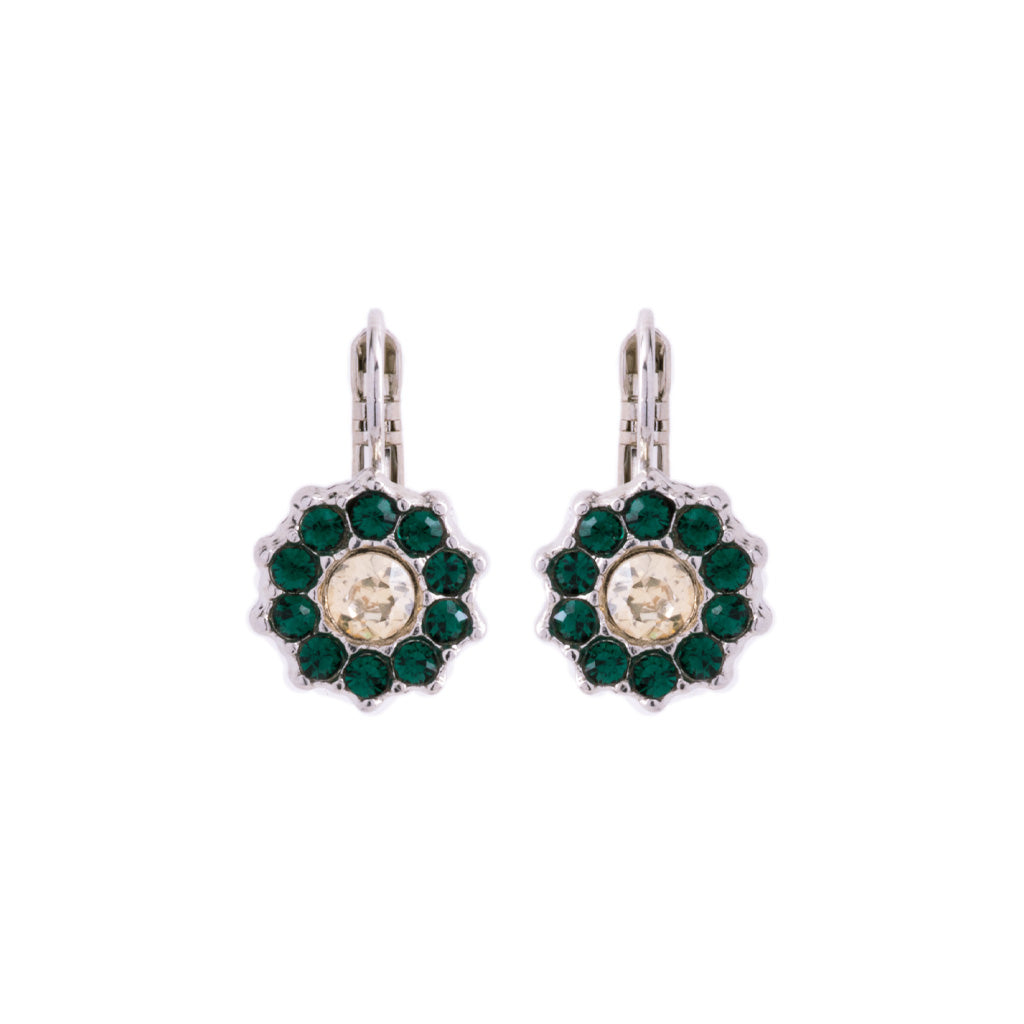 Large Rosette Leverback Earrings in "Circle of Life" *Custom*