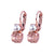 Medium Double Stone Leverback Earrings "Desert Rose" *Custom*