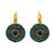 Extra Luxurious Pavé Leverback Earrings in "Deep Forest" *Custom*
