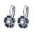 Large Cosmos Leverback Earrings in "Nightfall" *Custom*