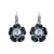 Large Cosmos Leverback Earrings in "Nightfall" *Custom*