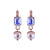 Small Emerald Leverback Earrings with Pearl Drop in "Dawn" *Custom*