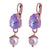 Medium Pear Leverback Earrings with Drop in "Bloom" *Custom*