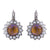 Extra Luxurious Rosette Leverback Earrings in "Desert Rose" *Custom*