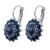 Extra Luxurious Rosette Leverback Earrings in "Nightfall" *Custom*
