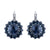 Extra Luxurious Rosette Leverback Earrings in "Nightfall" *Custom*
