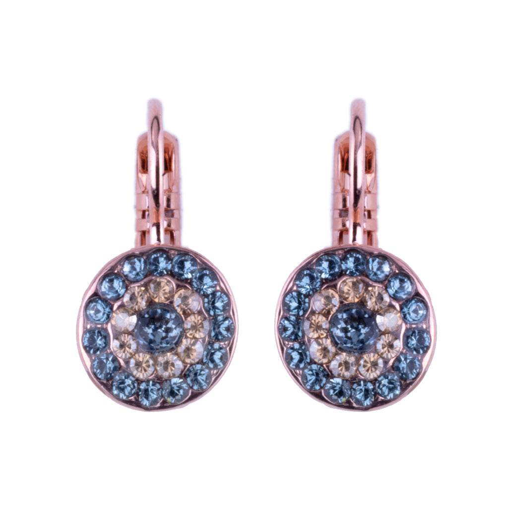 Petite Pavé Leverback Earrings in "Moon Drops" *Custom*