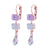 Petite Emerald Leverback Earrings with Briolette in "Bloom" *Custom*
