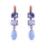 Petite Emerald Leverback Earrings with Briolette in "Lavender Fields" *Custom*