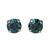 Medium Everyday Post Earrings in "Montana Blue" - Rhodium