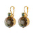 Extra Luxurious Double Stone Leverback Earrings in "Terra" *Custom*