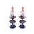Three Drop Marquise Leverback Earrings in "Nightfall" *Custom*