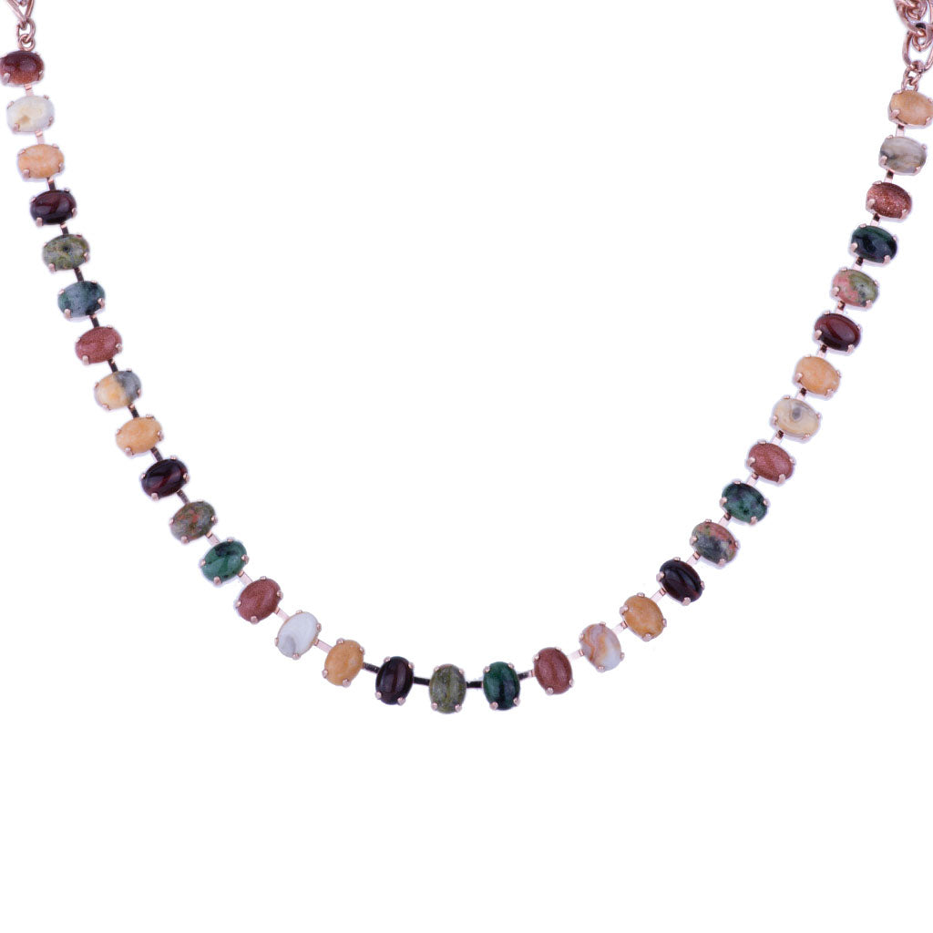 Medium Everyday Oval Necklace in "Terra"  *Custom*