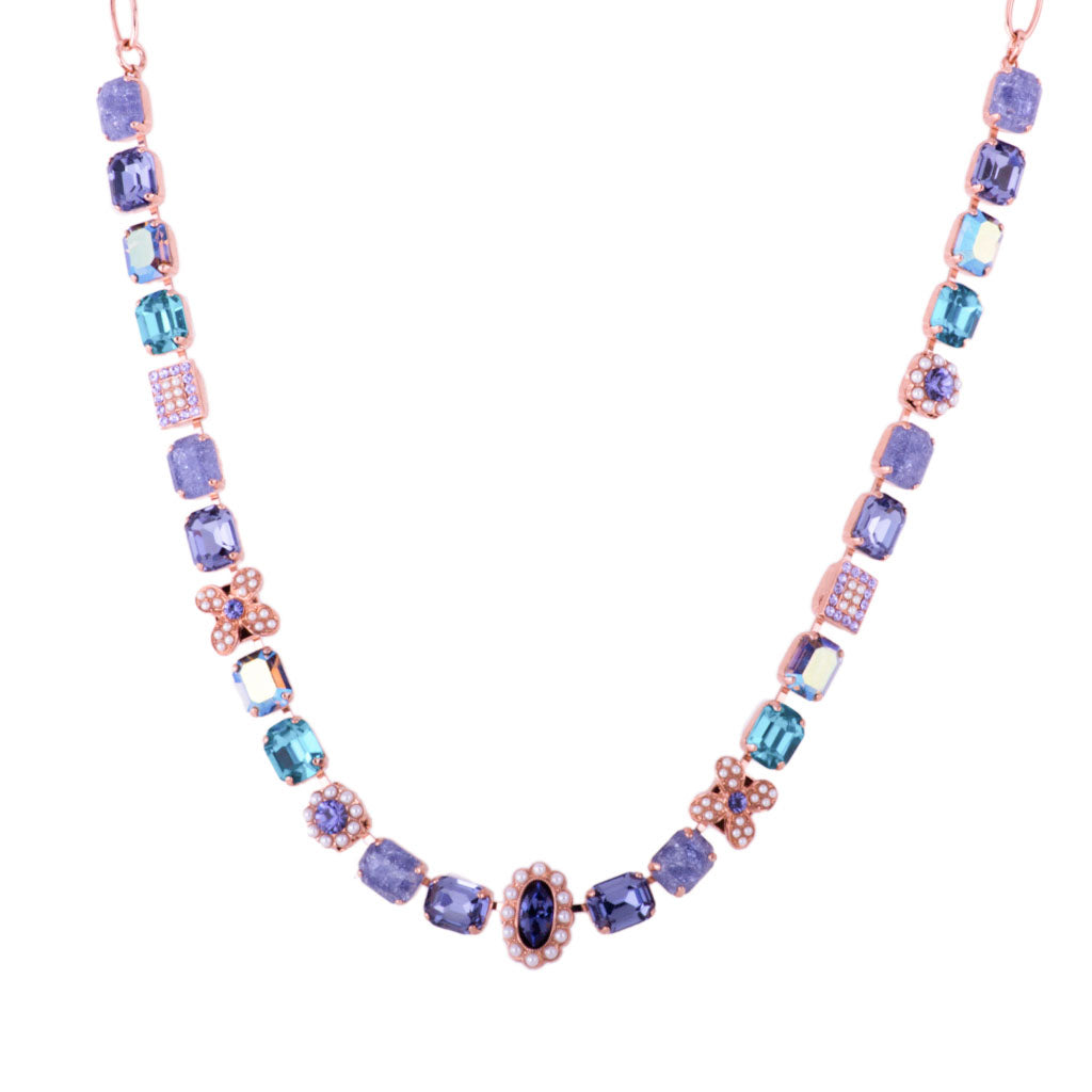 Medium Emerald Elemental Necklace in "Violet"  *Custom*