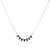 Marquise Everyday Pendant in "Deep Forest" - Rhodium