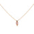 Petite Emerald Cut Pendant in "Desert Rose" - Yellow Gold