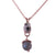 Small Pear Pendant with Drop in "Nightfall" *Custom*