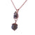 Small Pear Pendant with Drop in "Nightfall" *Custom*