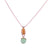 Small Pear Pendant with Drop in "Terra" *Custom*