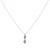 Small Pear Pendant with Drop in "Savannah" *Custom*