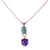 Small Pear Pendant with Drop in "Sunrise" *Custom*