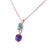Small Pear Pendant with Drop in "Sunrise" *Custom*