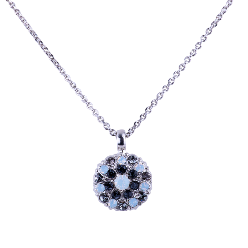 Guardian Angel Pendant in "Nightfall"- Rhodium