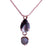 Medium Pear Pendant with Drop in "Nightfall" *Custom*