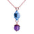 Tetra Pendant with Drop in "Lavender Fields" *Custom*