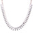 Long Oval Necklace in "Clear" - Rose Gold