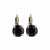Medium Everyday Leverback Earrings in "Jet" *Custom*