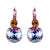 Large Double Stone Leverback Earrings in "Dawn" *Custom*