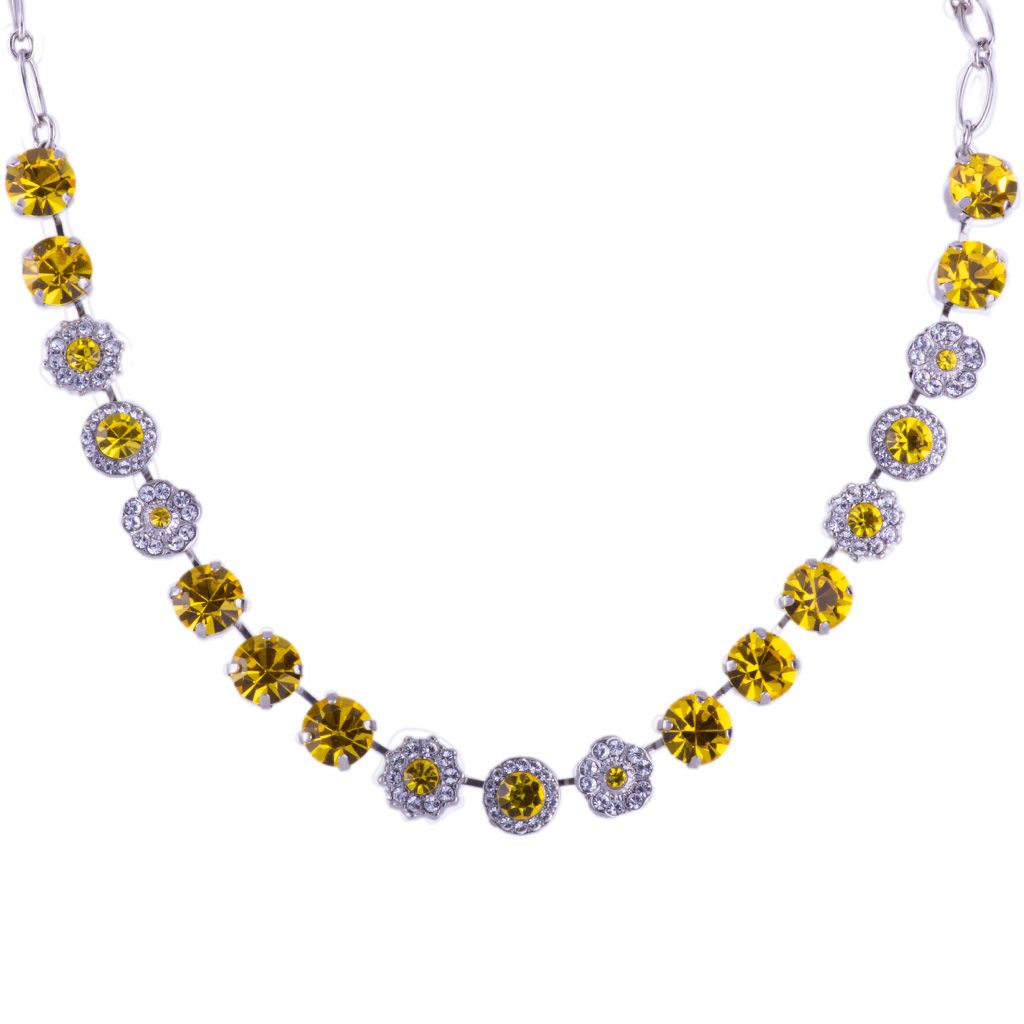 Large Rosette Necklace in "Fields of Gold" *Custom*