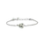 Petite Stackable Heart Bracelet in Clear  *Custom*