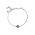 Petite Stackable Heart Bracelet in Light Amethyst  *Custom*