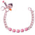 Medium Five Stone Bracelet in "Orange Opalite" *Custom*